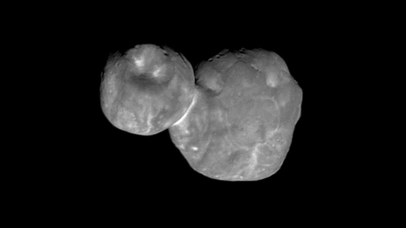 Image of the Kuiper Belt Object, showing its two distinct lobes.