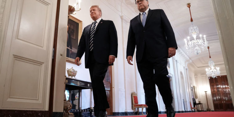Trump gives Barr authority to declassify anything in campaign “spying” probe