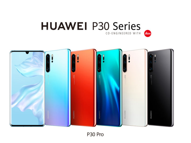 Pictures of the Huawei P30 Pro.