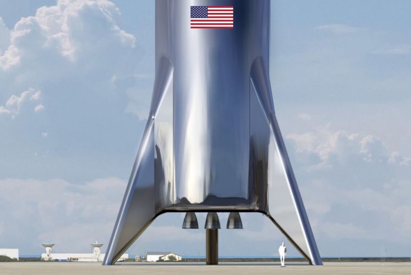 Artist's conception of 21st-century rocket ship.