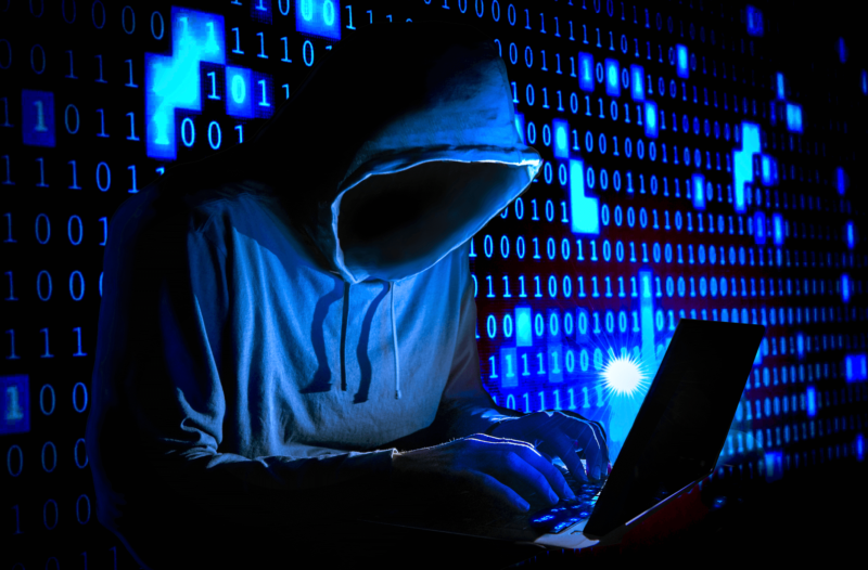 Artist's impression of a malicious hacker coding up a BlueKeep-based exploit.