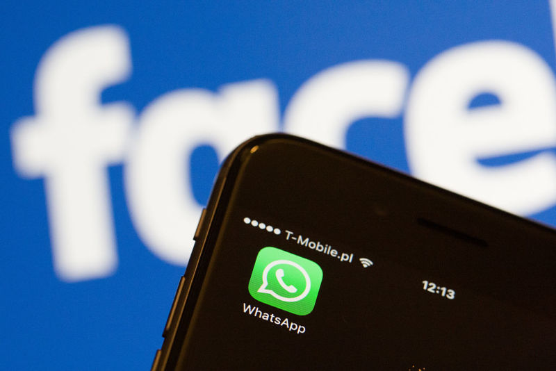 The European Commission is investigating potentially false claims that Facebook cannot merge user information from the messaging network WhatsApp, which it acquired in 2014. Warsaw, Poland, on December 21, 2016. (Photo by Jaap Arriens/NurPhoto via Getty Images)