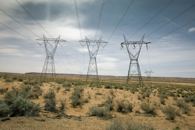 Power Lines in Page, Arizona