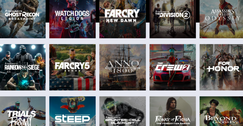 Just a few of the titles and franchises coming to Ubisoft's UPlay+ service.