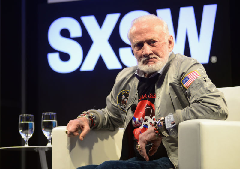 Buzz Aldrin wants NASA to go somewhere.