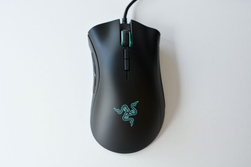 A computer mouse.