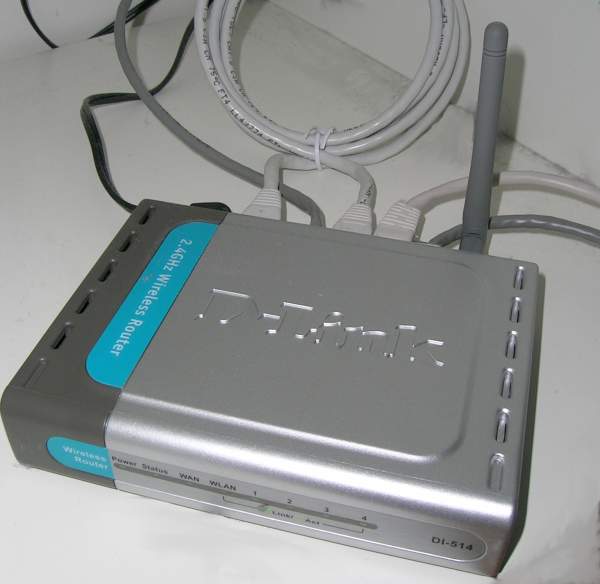 D-Link's DI-514 802.11b router. It was a perfectly cromulent router for its time... but those were dark days, friend, dark days indeed.
